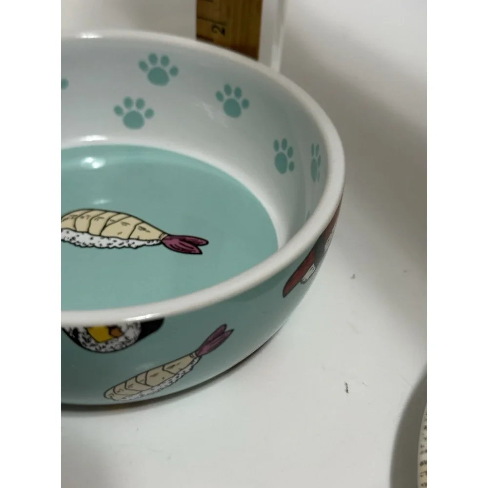 cat Bowl Sushi Theme- Ceramic